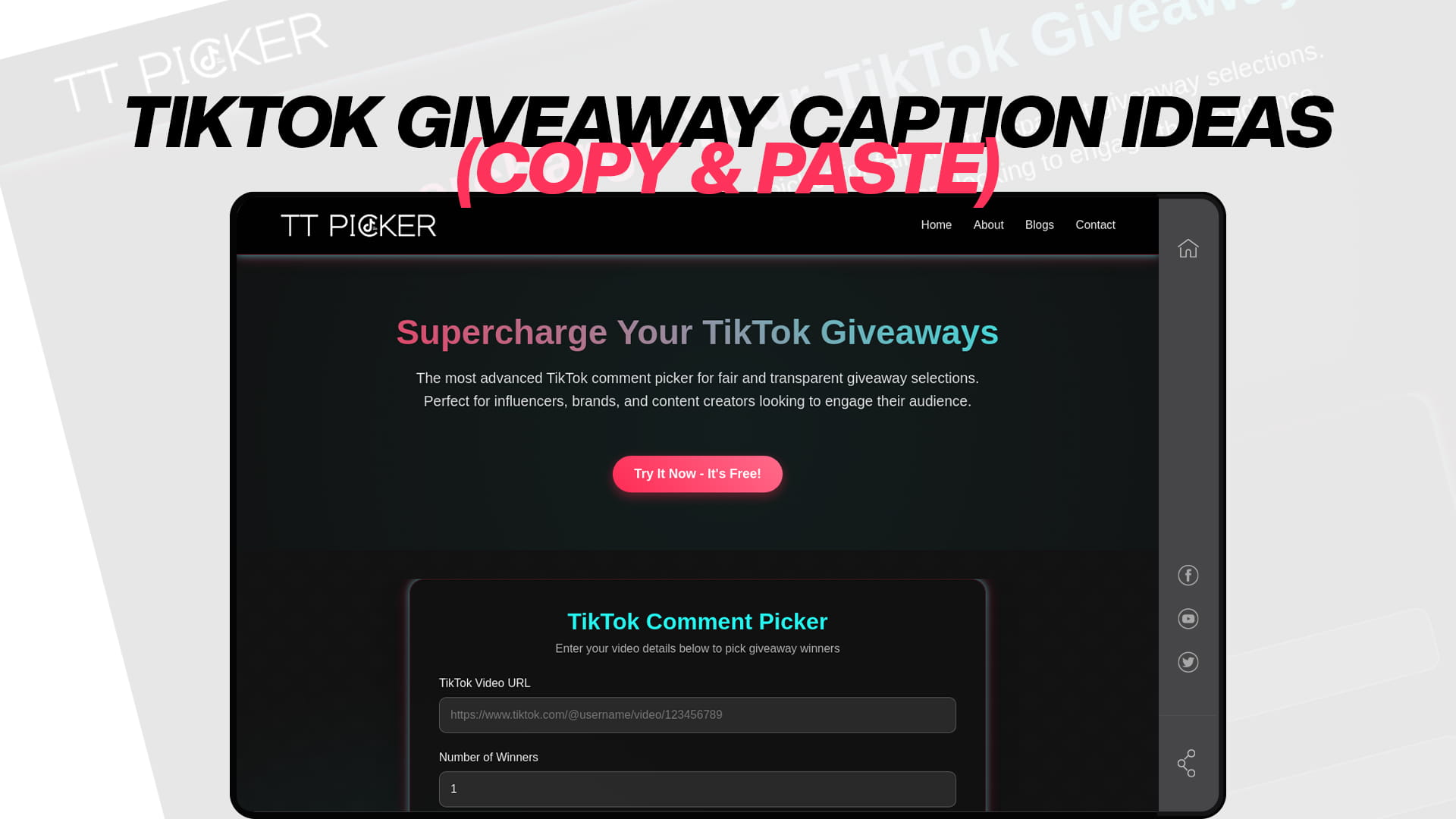 TikTok Giveaway Caption Ideas (Copy & Paste)