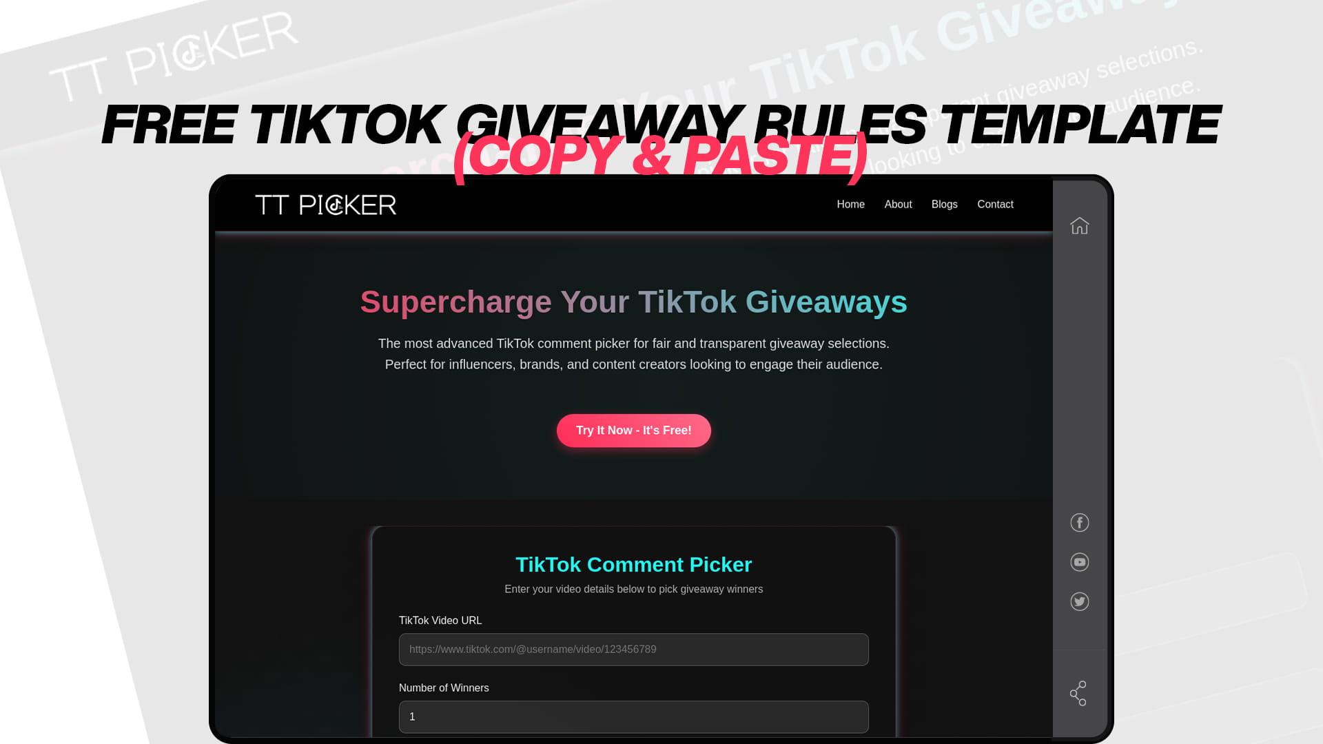 Free TikTok Giveaway Rules Template (Copy & Paste)