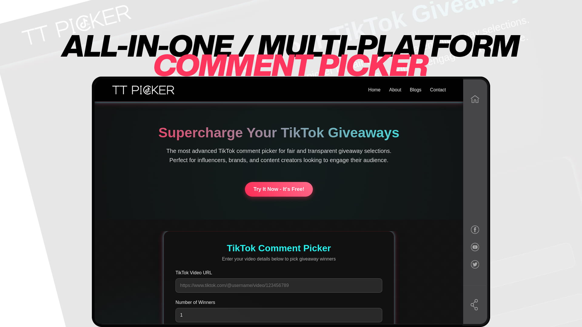 All-in-One Multi-Platform Comment Picker