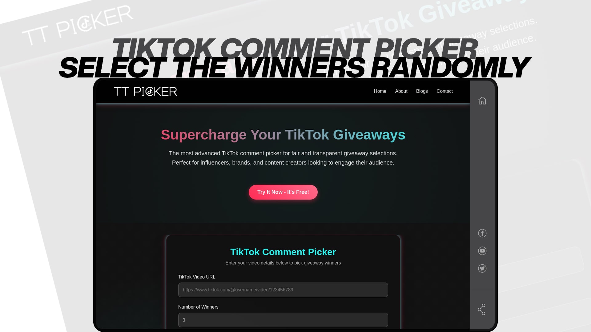 TikTok Comment Picker - Select the Winners Randomly