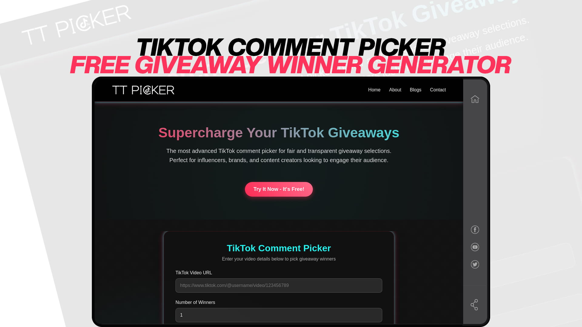 TikTok Comment Picker - Free Giveaway Winner Generator