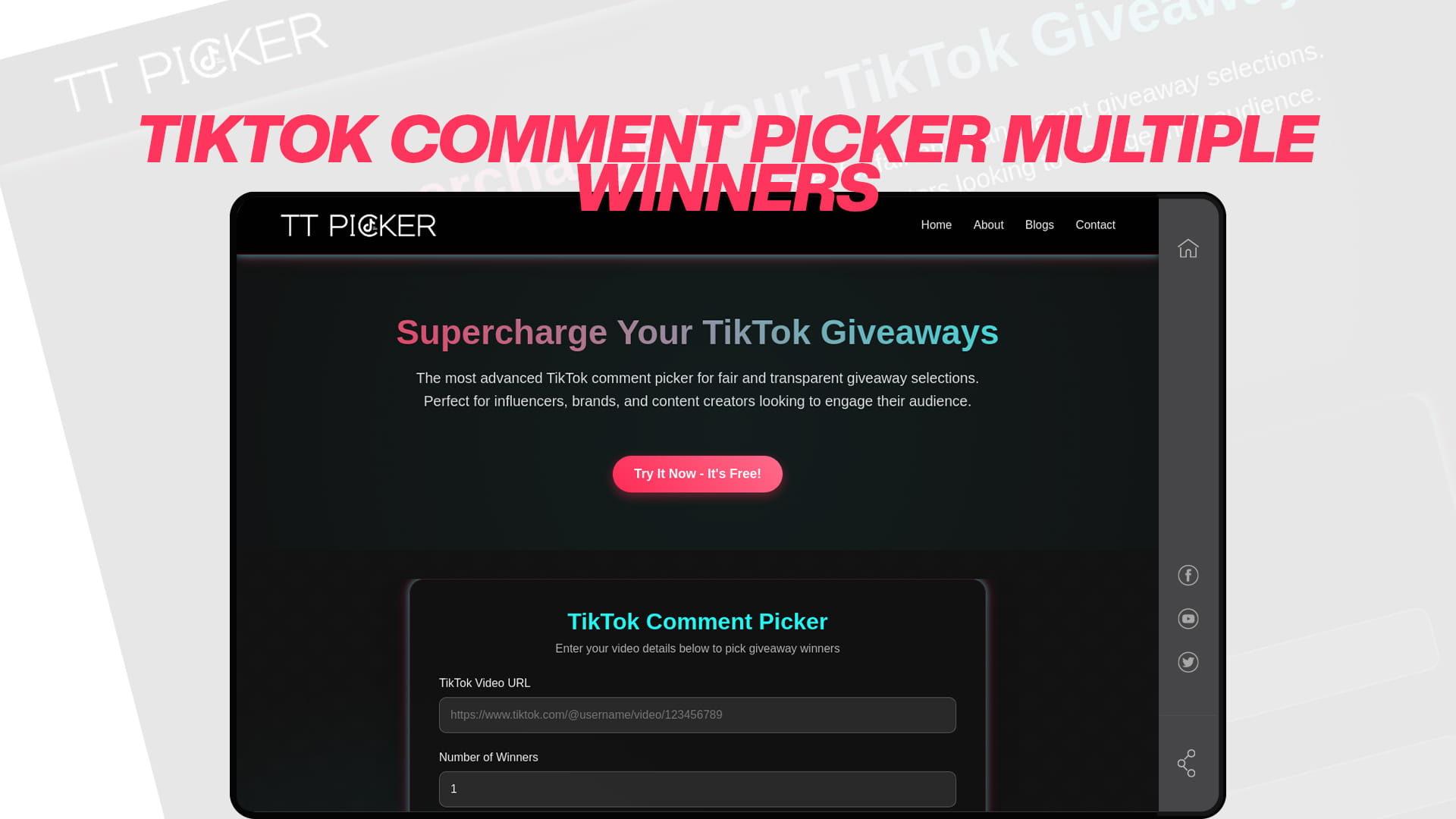 TikTok Comment Picker Multiple Winners