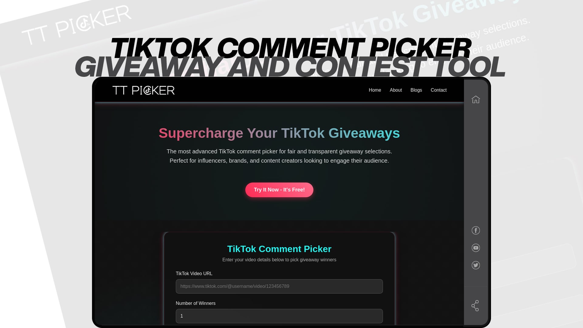 TikTok Comment Picker - Giveaway and Contest Tool
