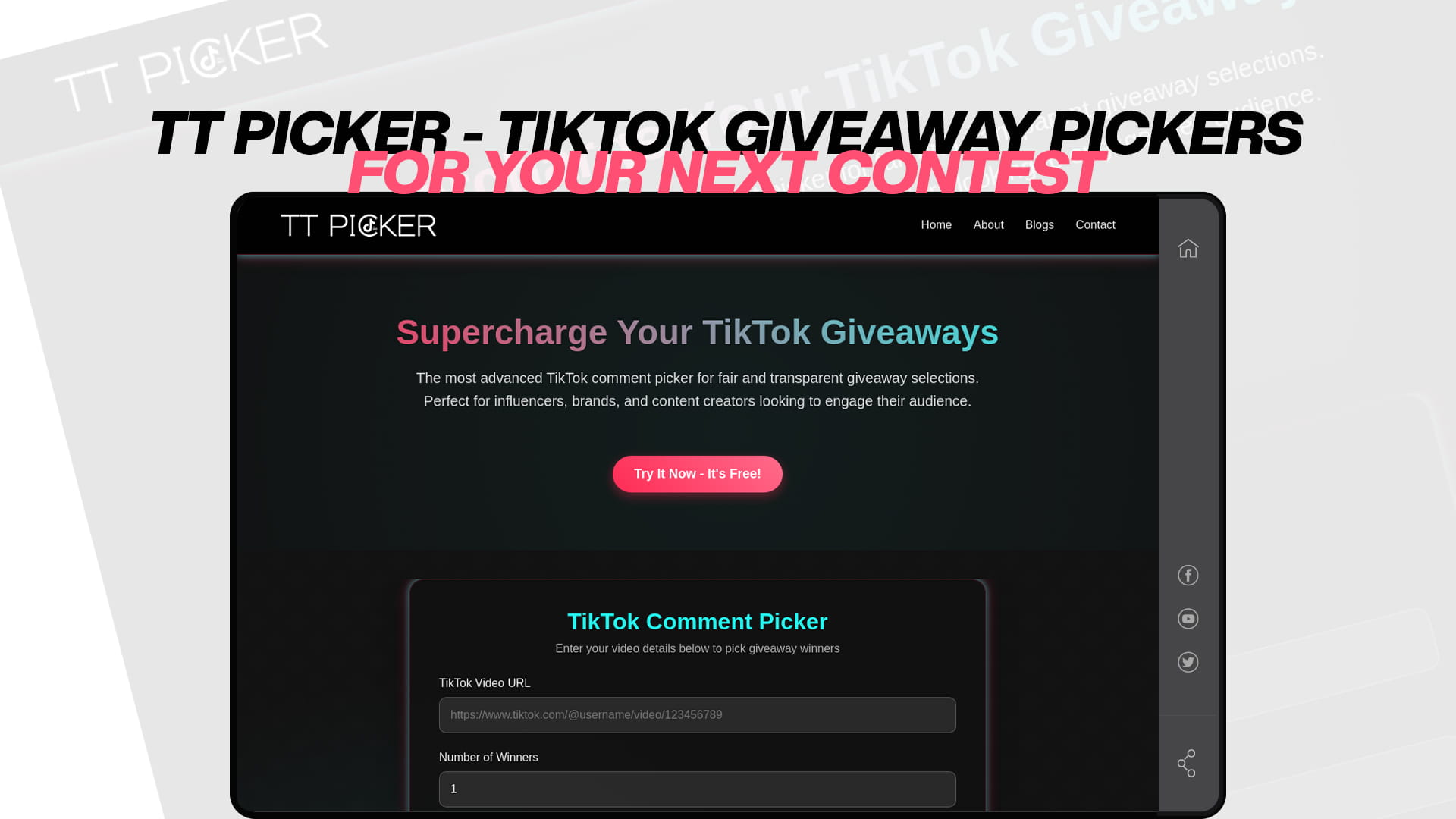 TT Picker - TikTok Giveaway Pickers for Your Next Contest