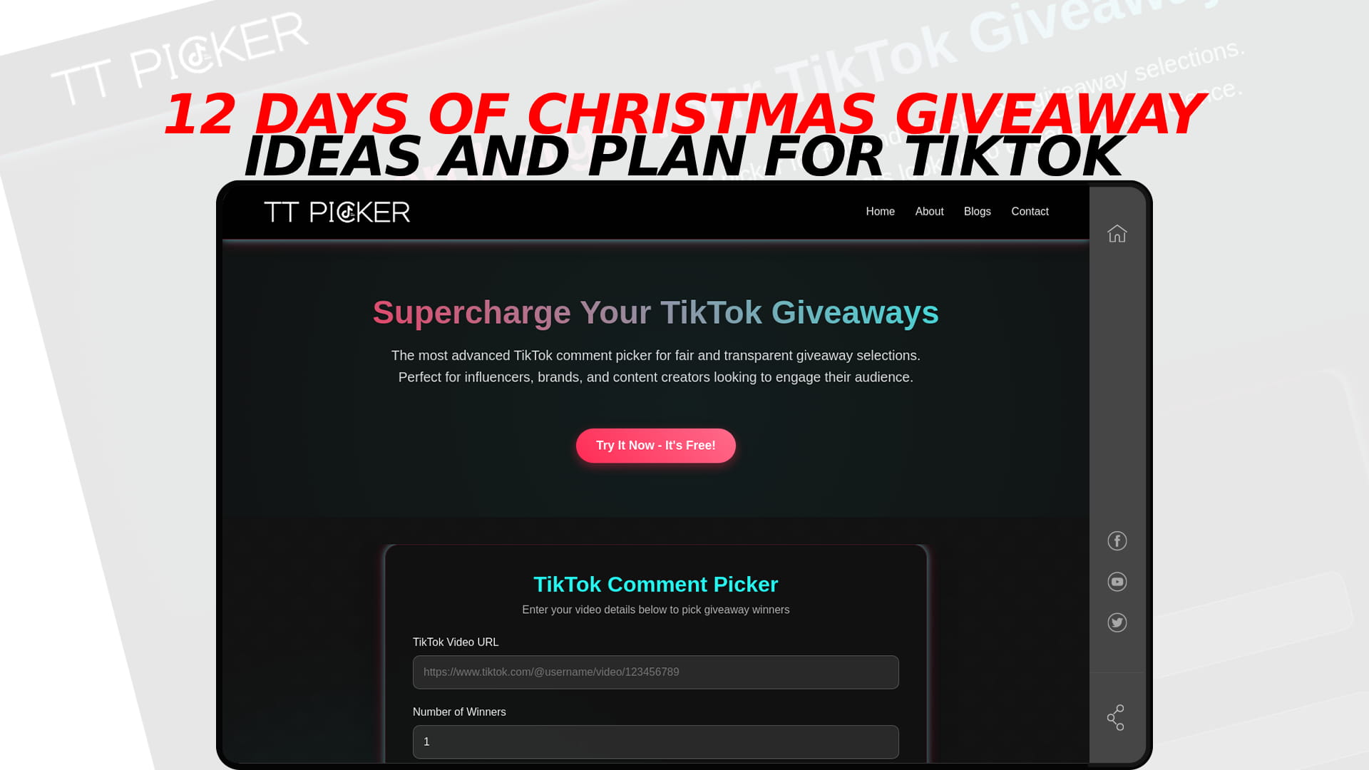 12 Days of Christmas Giveaway: Ideas and Plan for TikTok