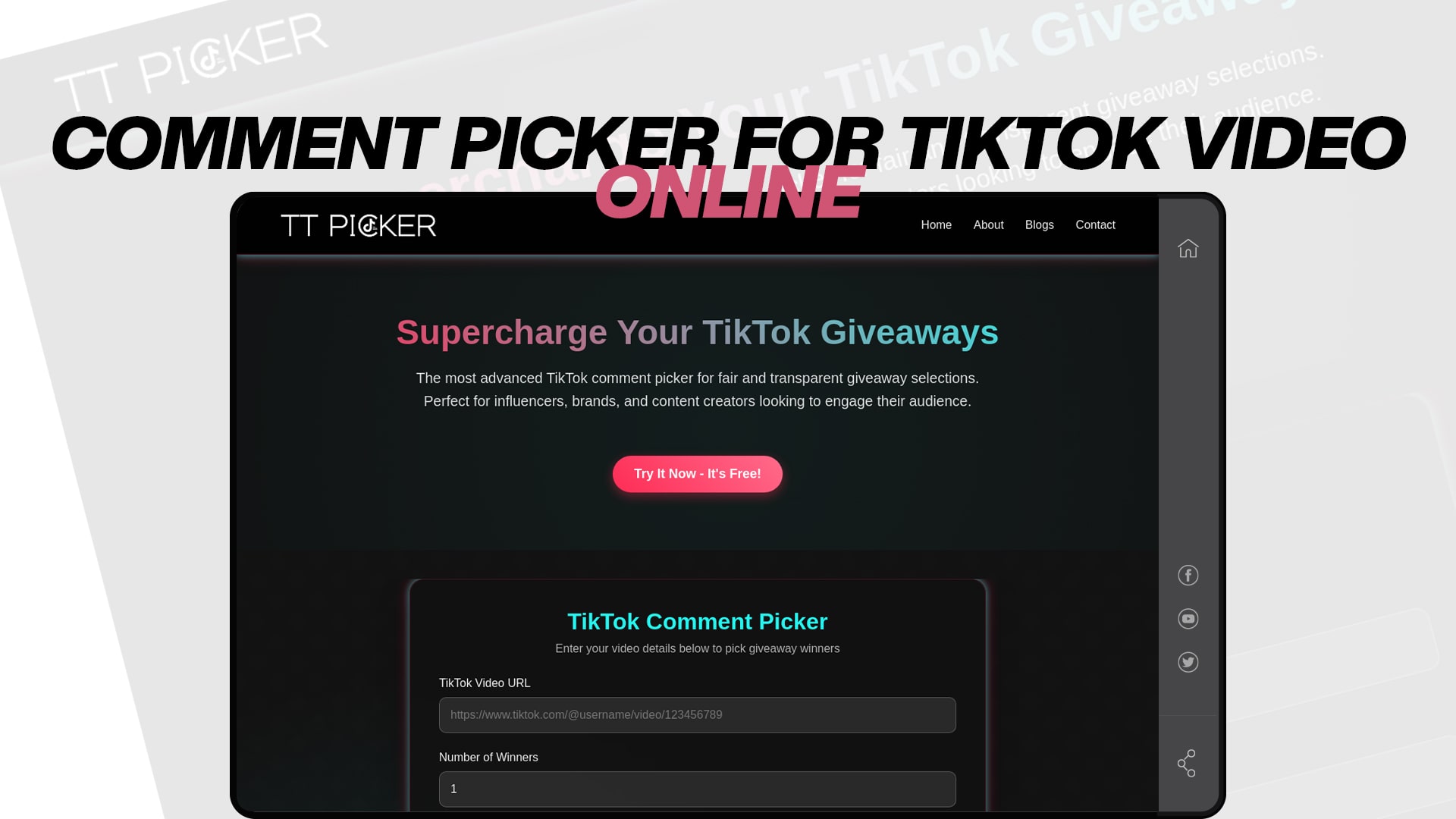 Comment Picker for TikTok Video Online