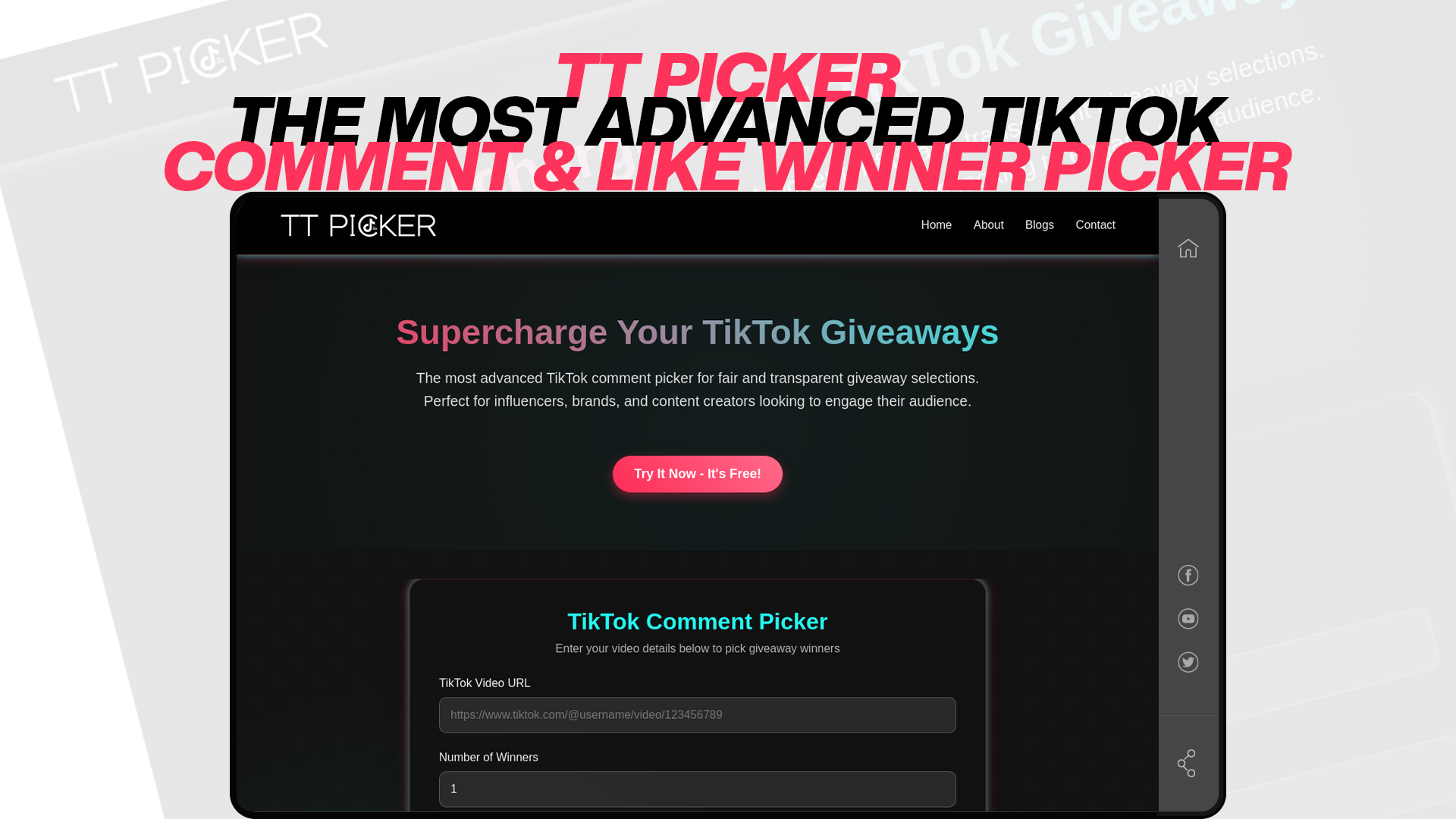 TT Picker - The Most Advanced TIKTOK Comment & Like Winner Picker