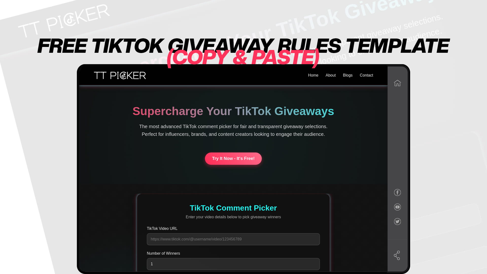 Free TikTok Giveaway Rules Template (Copy & Paste)