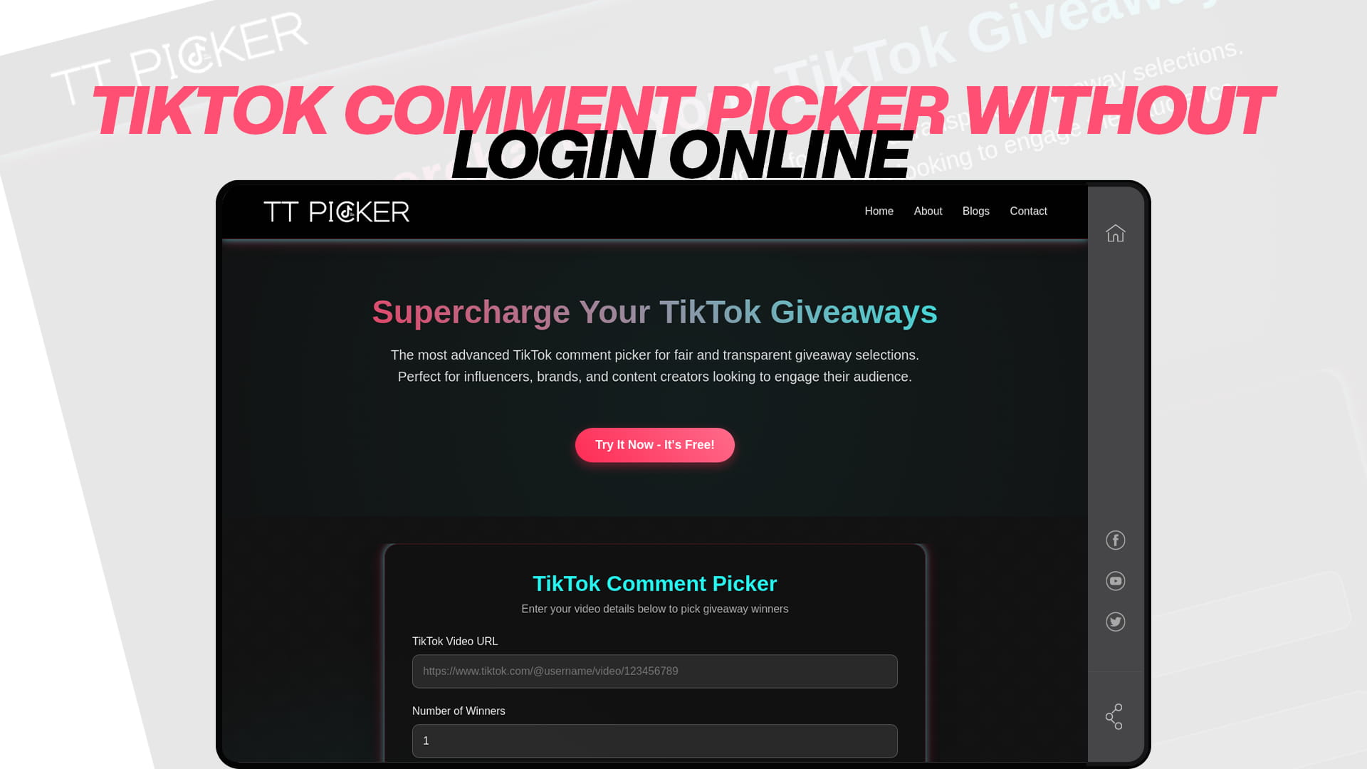 TikTok Comment Picker Without Login Online
