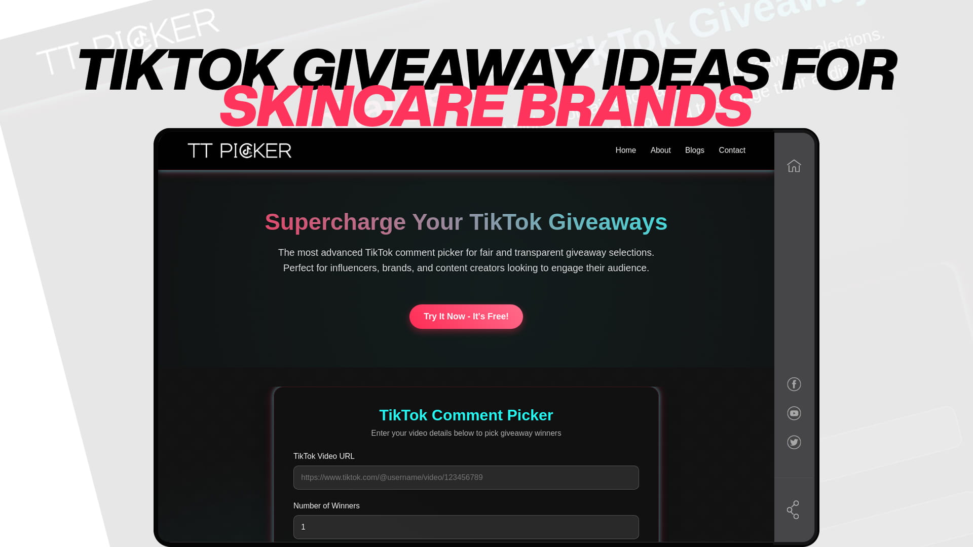 TikTok Giveaway Ideas for Skincare Brands