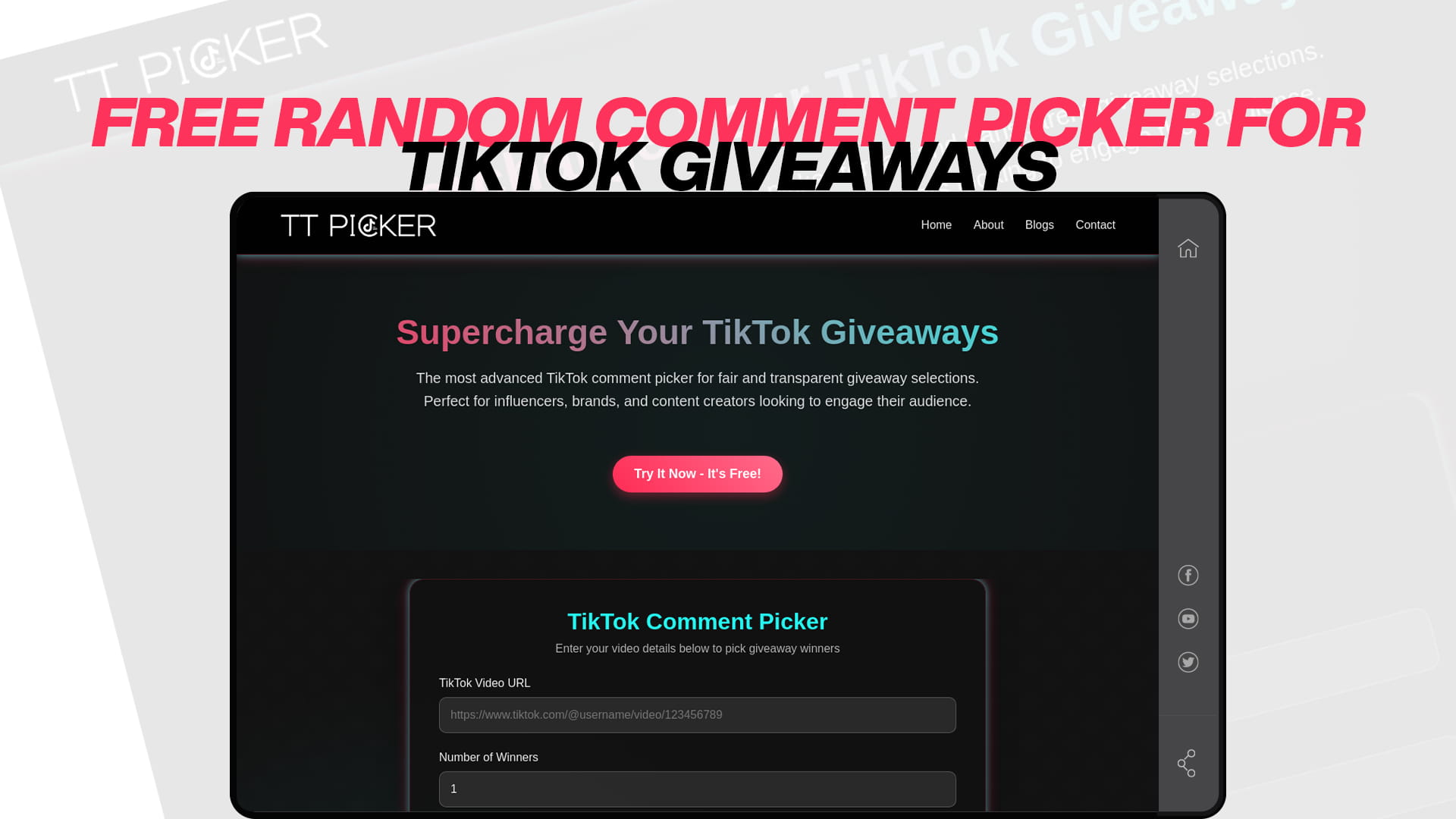 Free Random Comment Picker for TikTok Giveaways