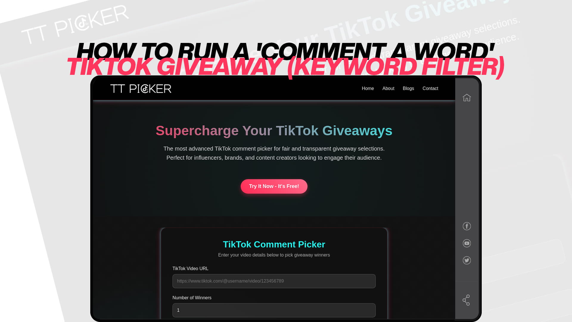 How to Run a 'Comment a Word' TikTok Giveaway (Keyword Filter)