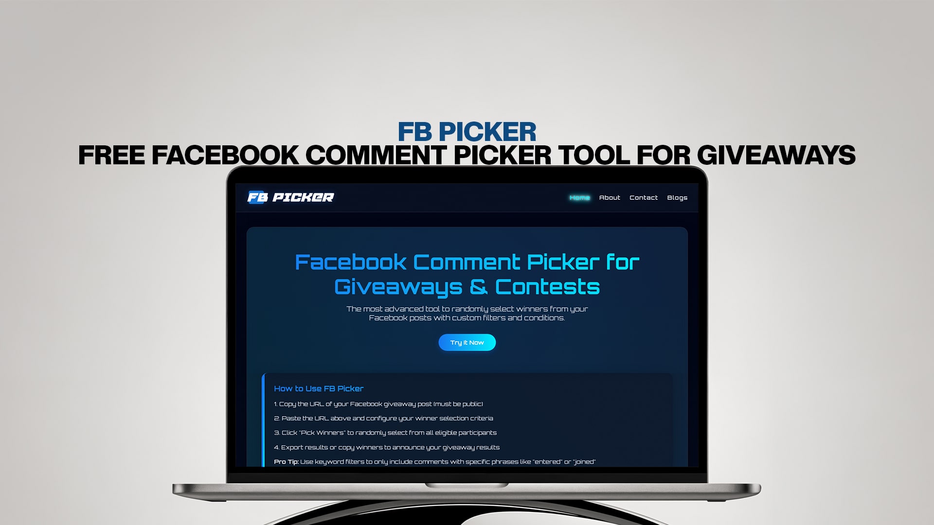 FB Picker - Free Facebook Comment Picker Tool for Giveaways