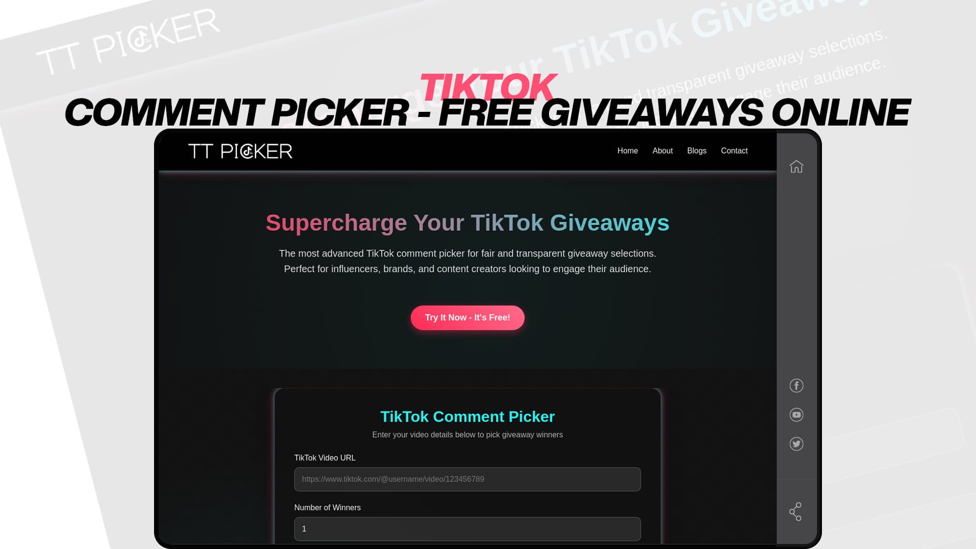 TikTok Comment Picker - Free Giveaways Online