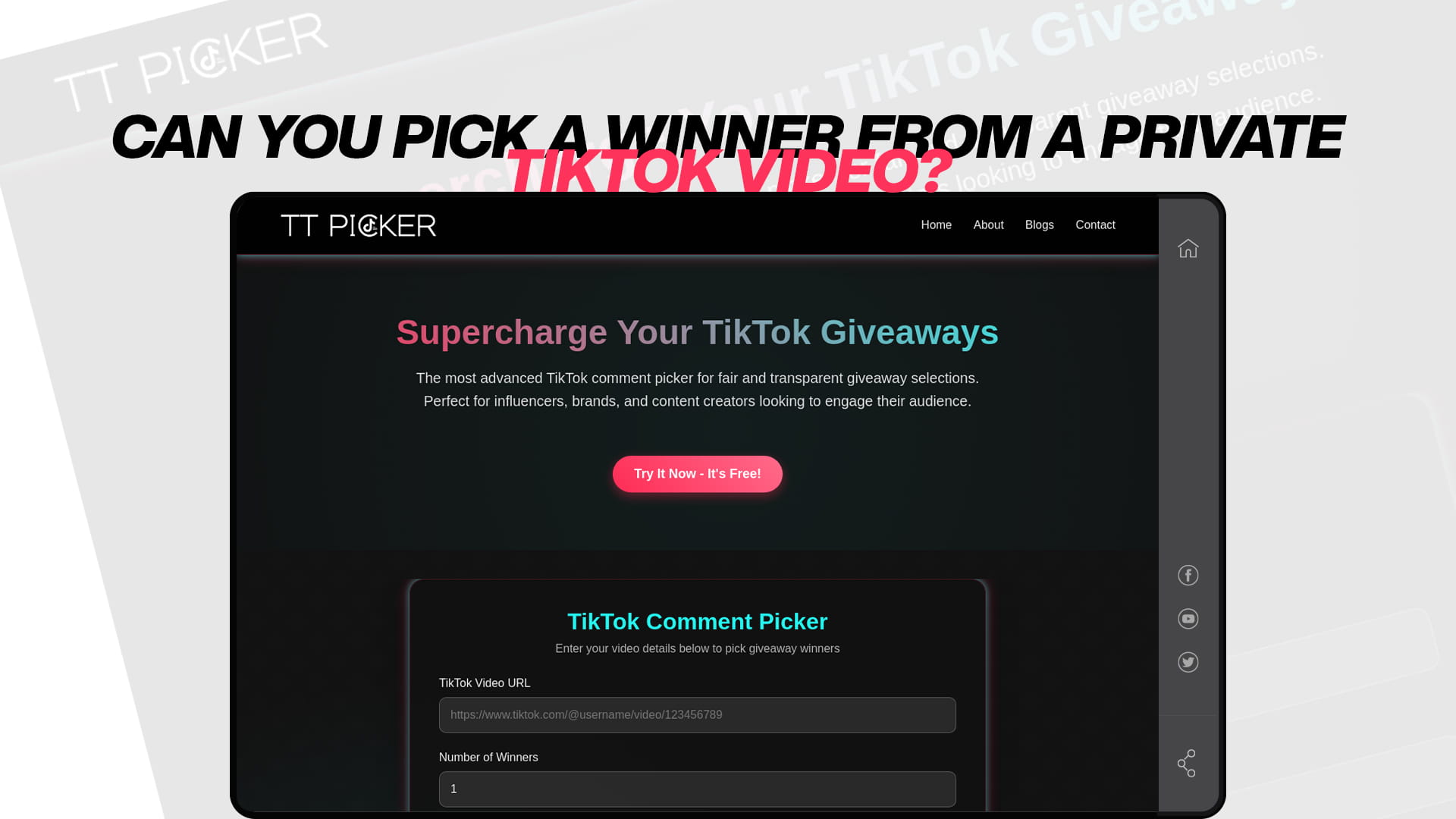 Can You Pick a Winner From a Private TikTok Video?